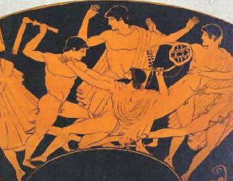 Héraclès frappant Linos