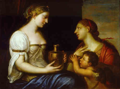 Psyché et Eros devant Aphrodite