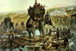 Traversée des Alpes par Hannibal et ses éléphants