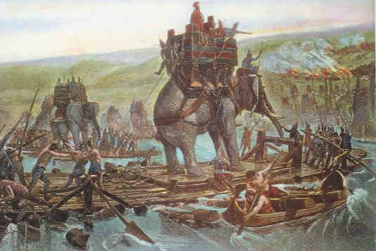 Traversée des Alpes par Hannibal et ses éléphants